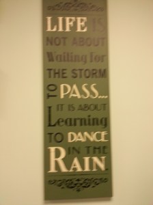 Instructions for a rainy day.