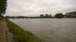 The Loire river, swollen from the rain